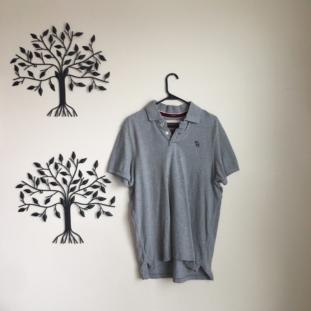 Abercrombie and Fitch Polo Grey